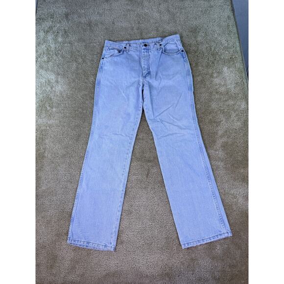 Wrangler Jeans Men’s 35X32 Cowboy Cut Slim Fit Light Wash 936GBH E172 - Picture 1 of 12